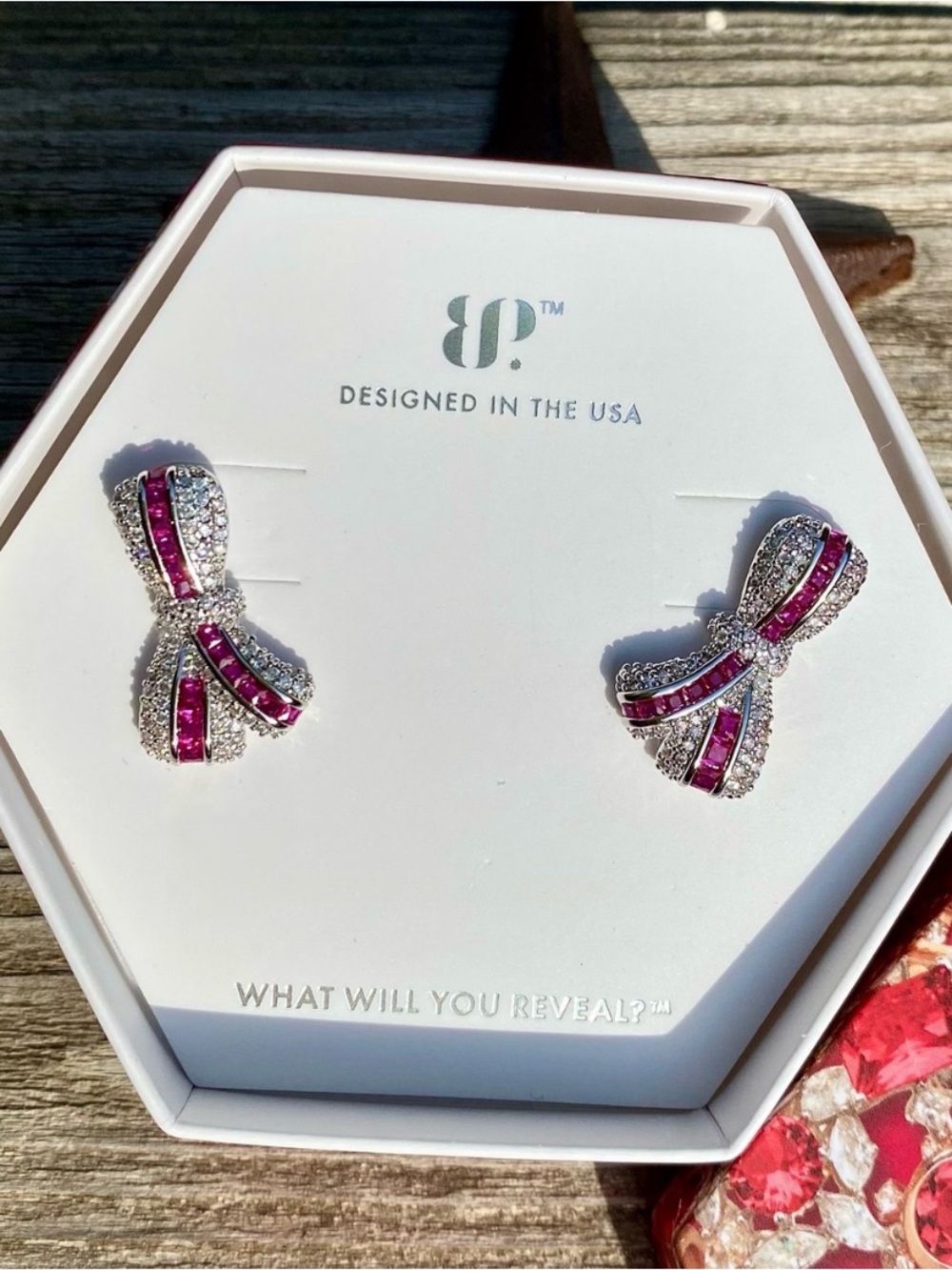 Bomb Party 2025 July Birthday Bow Earrings
